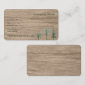 フェイクな木製の穀物の緑の点の木の名刺 名刺 (正面/裏面)