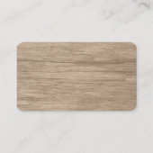 フェイクな木製の穀物の緑の点の木の名刺 名刺 (裏面)