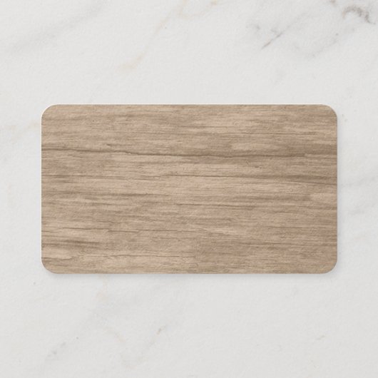 フェイクな木製の穀物の緑の点の木の名刺 名刺 (裏面)