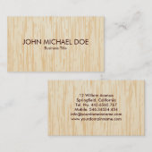 フェイクな木製の質の木工業のプロフェッショナルの職人 名刺 (正面/裏面)