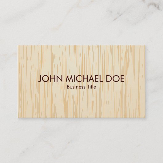 フェイクな木製の質の木工業のプロフェッショナルの職人 名刺 (正面)