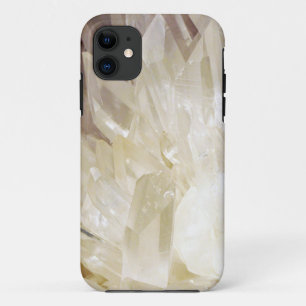 フェイクな水晶水晶geodeの宝石用原石の写真のヒップスター iPhone 11 ケース