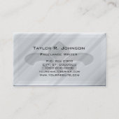 フェイクな灰色の大理石の（紋章の）フラ・ダ・リ 名刺 (裏面)