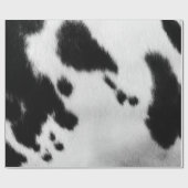 フェイクな白黒牛皮 ラッピングペーパー (フラット)
