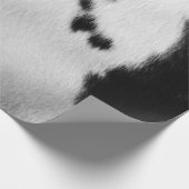 フェイクな白黒牛皮 ラッピングペーパー (角)