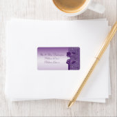 フェイクな紫色のスパンコールの弓ダイヤモンド ラベル (インサイチュ)