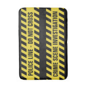 フェイクな警察の警戒線カスタムな文字のバス・マット バスマット (正面縦)