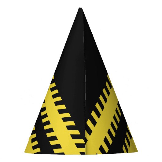 フェイクな警察の警戒線カスタムな文字のパーティーの帽子 パーティーハット (裏面)