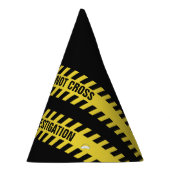 フェイクな警察の警戒線カスタムな文字のパーティーの帽子 パーティーハット (右)