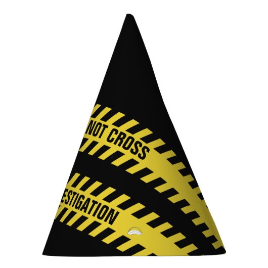 フェイクな警察の警戒線カスタムな文字のパーティーの帽子 パーティーハット (右)