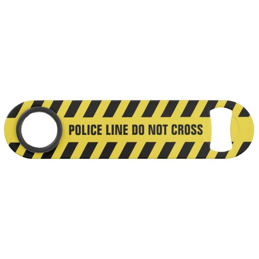 フェイクな警察の警戒線カスタムな文字の栓抜き スピード栓抜き (正面(横))