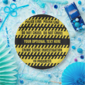 フェイクな警察の警戒線カスタムな文字の紙皿 ペーパープレート (パーティー)