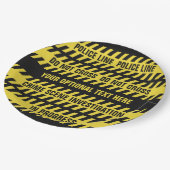 フェイクな警察の警戒線カスタムな文字の紙皿 ペーパープレート (アングル)