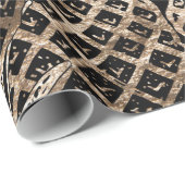 フェイクな金ぱくのパイナップルコラージュ ラッピングペーパー (ロールコーナー)