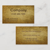 フェイクな金ぱく 名刺 (正面/裏面)