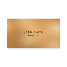 フェイクな金ゴールドのクラシック、両面シンプル