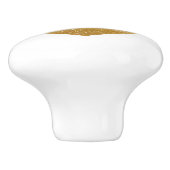 フェイクな金ゴールドのグリッターのハートのドアおよび引出しはノブを引っ張ります セラミックノブ (側面)