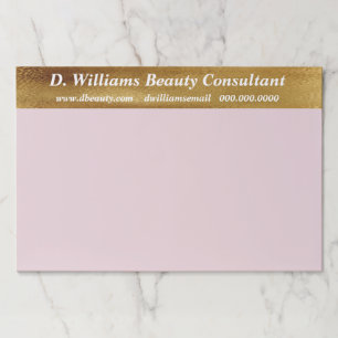 フェイクな金ゴールドのモノグラムの経営コンサルタント ペーパーパッド