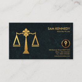 フェイクな金ゴールドの正義によってはかりで測られるエレガントでグランジな弁護士 名刺