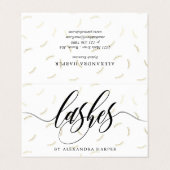 フェイクな金ゴールドの鞭の書道の鞭の芸術家のアフターケア 名刺 (外部フラット)