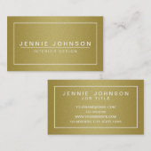 フェイクな金ゴールドの魅力のグリッターの名刺 名刺 (正面/裏面)