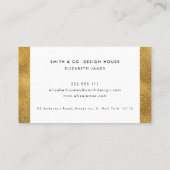 フェイクな金ゴールドフレーム 名刺 (裏面)