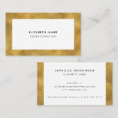 フェイクな金ゴールドフレーム 名刺 (正面/裏面)