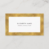 フェイクな金ゴールドフレーム 名刺 (正面)