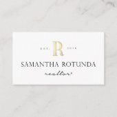 フェイクな金ゴールドホイルのサマンサRの名刺 名刺 (正面)