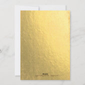 フェイクな金ゴールドホイルのメリーで及び明るいクリスマスカード シーズンカード (裏面)