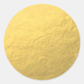 フェイクな金ゴールドホイルの効果によって印刷されるステッカー ラウンドシール (正面)