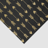 フェイクな金ゴールドホイルの矢パターン 薄葉紙 (詳細)