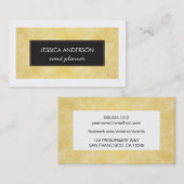 フェイクな金ゴールドホイルの質の名刺 名刺 (正面/裏面)