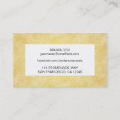 フェイクな金ゴールドホイルの質の名刺 名刺 (裏面)