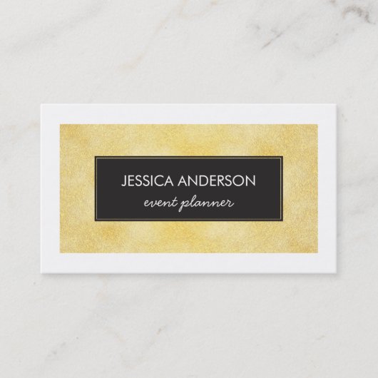 フェイクな金ゴールドホイルの質の名刺 名刺 (正面)