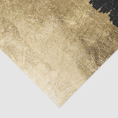 フェイクな金ゴールド及び黒い星明かりの夜ブラシストローク 薄葉紙 (詳細)