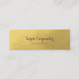 フェイクな金ゴールド|のエレガントな上品 スキニー名刺