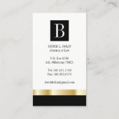 "フェイクな金ゴールド"の専門の弁護士の名刺 名刺 (裏面)