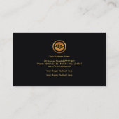 フェイクな金保有高交換グラフ外国為替のディーラー 名刺 (裏面)