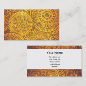 フェイクな金太陽パターン 名刺 (正面/裏面)