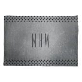 フェイクな金属のカスタムなモノグラムの枕カバー 枕カバー (裏面)