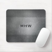 フェイクな金属のカスタムなモノグラムのmousepad マウスパッド (マウス)