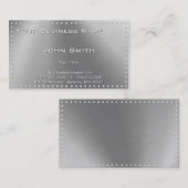 フェイクな金属の鋼鉄名刺 名刺 (正面/裏面)