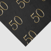 フェイクな金属金ゴールド50% pipe%の第50誕生日 薄葉紙 (詳細)