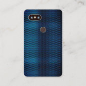 フェイクな金属鋼鉄電話カバー及びInstagramのスタイル 名刺 (正面)