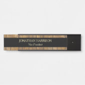 フェイクな金木製の専門の名札 サインプレート (正面)