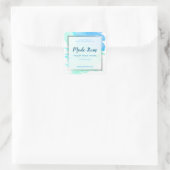 フェイクな銀ぱくのハンドメイドのスキンケアビジネス スクエアシール (バッグ)