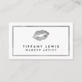 フェイクな銀製のメーキャップアーティストの名刺 名刺 (正面)