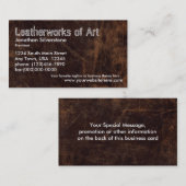 フェイクな革名刺 名刺 (正面/裏面)