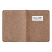 フェイクな革自然なブラウン エクストララージMoleskineノートブック (オープン)